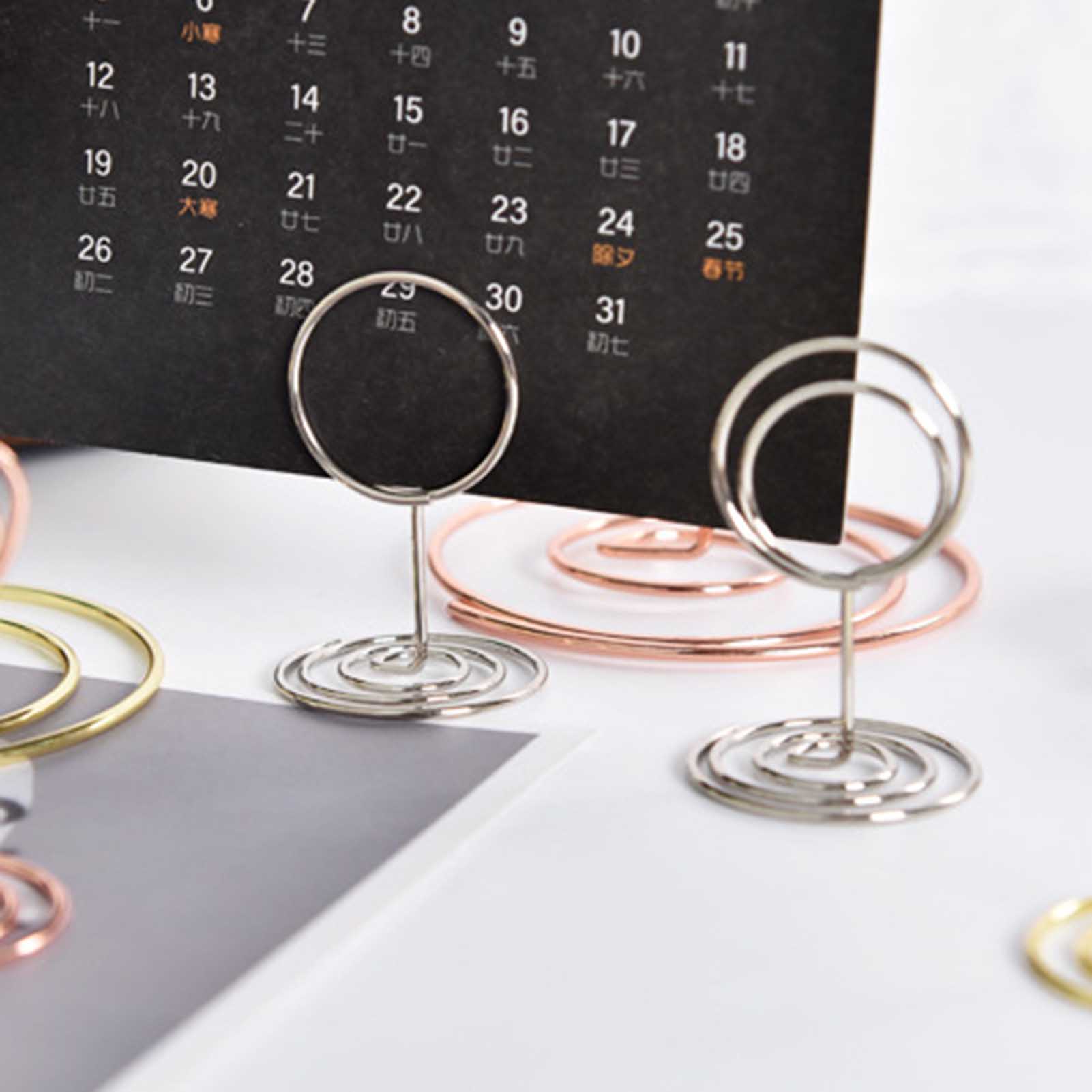 5pcs Dining Slot Card Holder F - đánh giá và giá Table Number Gold