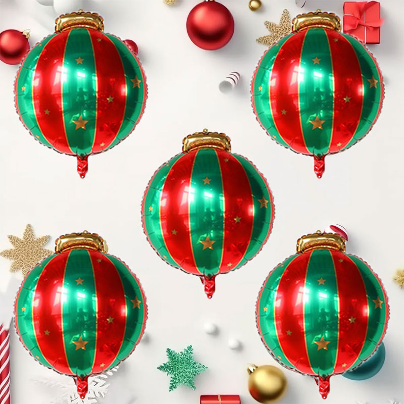 5pcs Red Green Christmas Ball  - đánh giá và giá Wedding Decor Supply Store