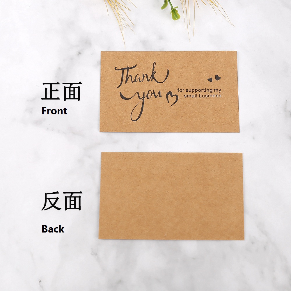 50pcs Thank You Cards Kraft Pa - đánh giá và giá Wedding Decor Supply Store