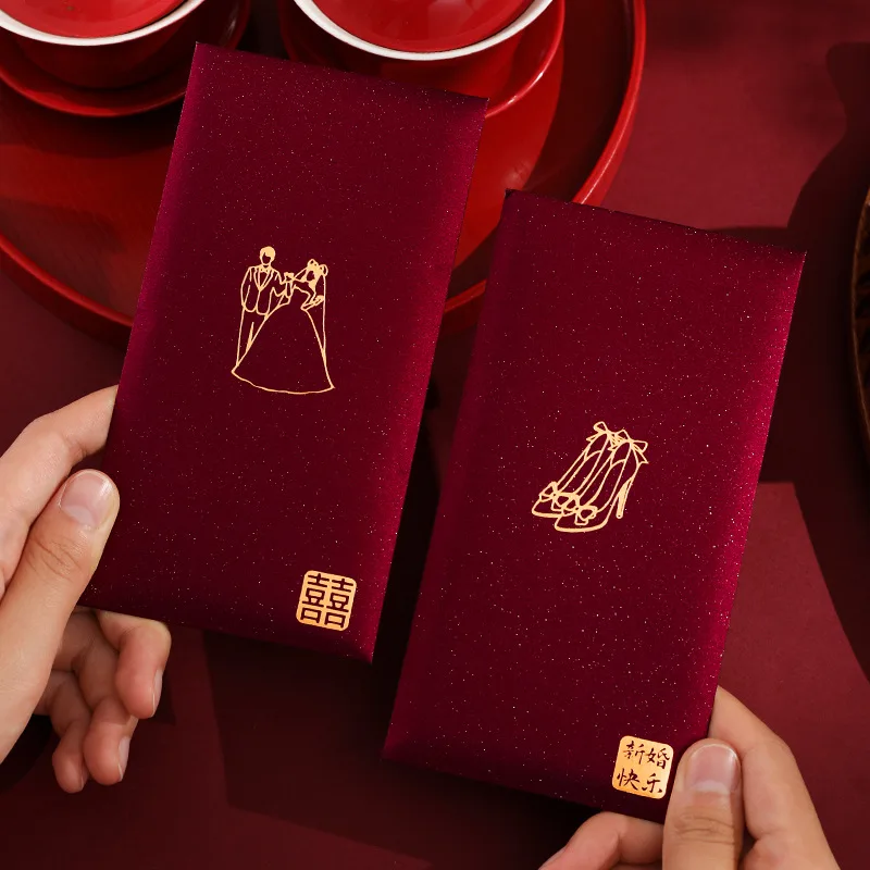 6Pcs /Pack Chinese Red Envelop - đánh giá và giá Wedding Envelopes