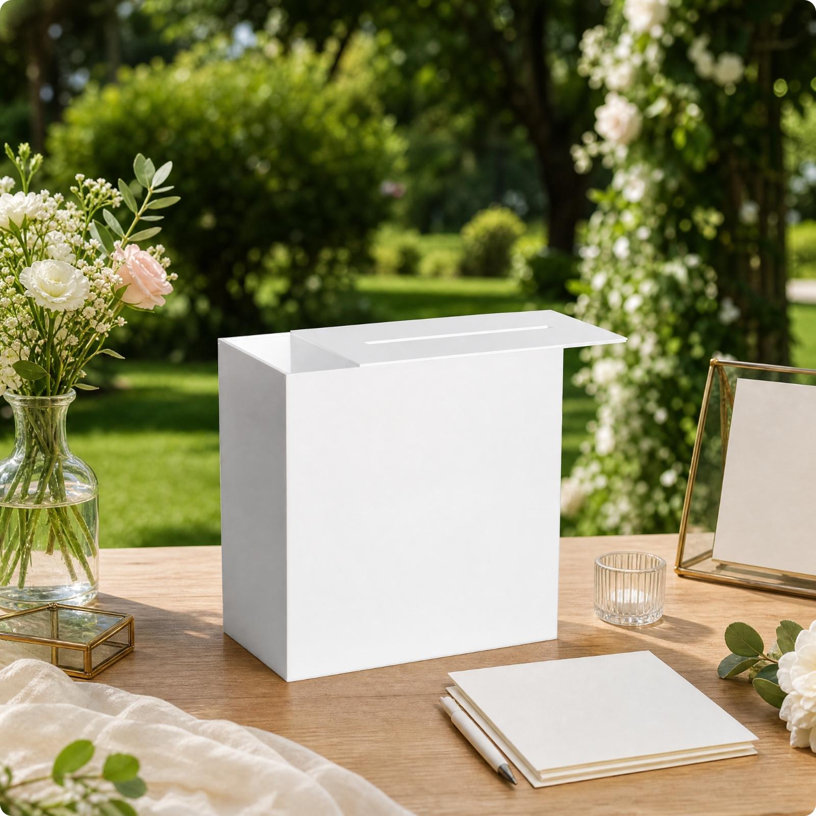Transparent Acrylic Card Stora - đánh giá và giá Wedding Card Box
